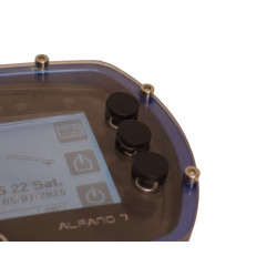 Cover Alfano in alluminio anodizzato con vetrino