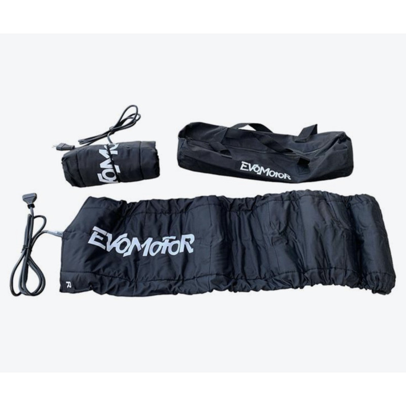 Coppia termocoperte 12" pit bike Scooter MiniMotard Nero Evomotor