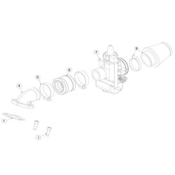 Manicotto aspirazione originale Ohvale GP2 (2021-2025)